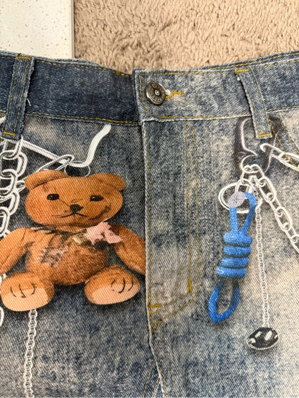 Denim Bear skirt